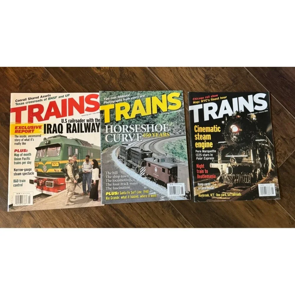 Lot Of 19 Trains Magazine 2003-2007 Featuring Railway Stories Locomotives & More